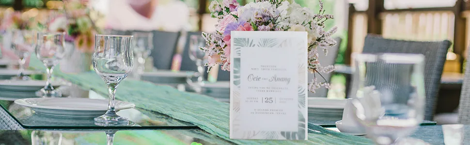 Pre-Folded Vellum Jackets for 5x7 Invitations: 60Pcs Vellum Paper Translucent Wedding Invitation Wraps - wedding
