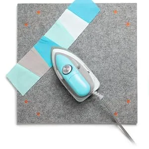 Oliso Multi-Mat Felt Pressing pad - 100% New Zealand Wool  Ideal for Quilting and Sewing (14 x 14     Thick) - Oliso project iron pressing fabric on Oliso MultiMat