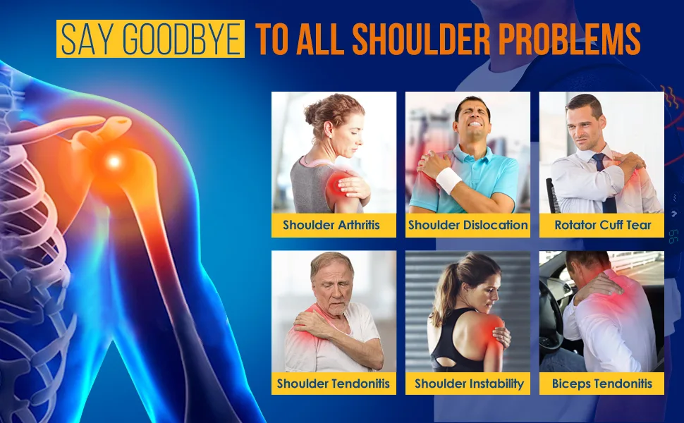 Cordless Shoulder Heating Pad  Heated Shoulder Wrap  Shoulder Brace with 3 Heating and Vibration Modes  Shoulder Supports for Relaxation Large - heated shoulder pad