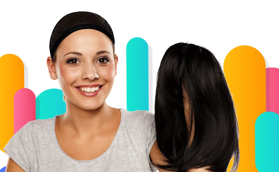 Wig Cap for Long hair Elastic Mesh Net Wig Caps  Wig Cap for Long Thick Hair 3 Pcs (Black) - wig cap net 01