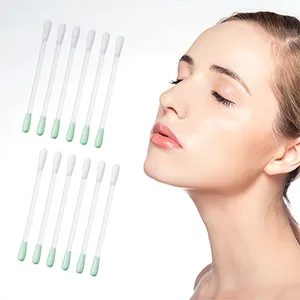50 Pcs Cotton Makeup Remover Swabs - Disposable Vitamin E Liquid-Filled Cotton Swabs Sticks for Eye/Lip/Eyebrow/Eyelash Makeup Correctors Removing Swabs - Makeup Remover Swabs