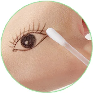 50 Pcs Cotton Makeup Remover Swabs - Disposable Vitamin E Liquid-Filled Cotton Swabs Sticks for Eye/Lip/Eyebrow/Eyelash Makeup Correctors Removing Swabs - Makeup Remover Swabs