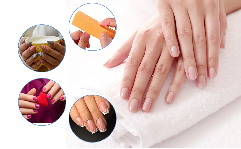10 Pcs Nail Buffer Block for Acrylic and Natural Nails  4 Sided Sanding Buffers for Gel Nails Fingernail Shine Buffing Filer Set  Professional Manicure Polisher Buffer Bulk Medium Grit (Orange) - pink nail buffer blocks give your beautiful nails polishing