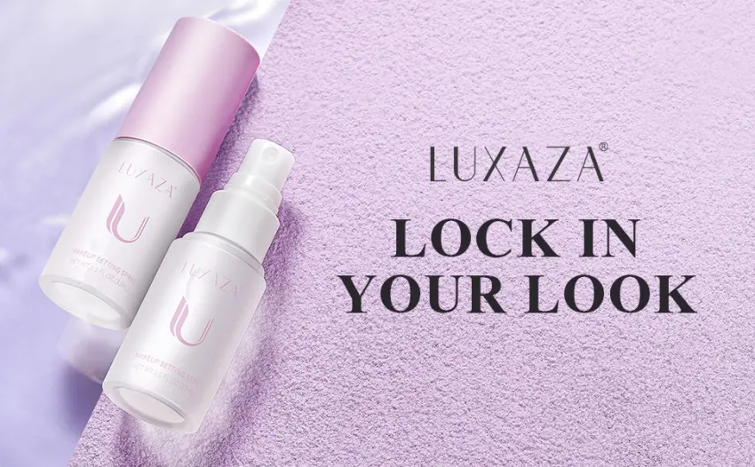 LUXAZA Makeup Setting Spray 16 Hr Lock Setting Mist- Blurring & Oil Absorbing Face Setting Spray For Makeup-Long Lasting Makeup Primer and Spray-1.15 Fl. Oz. - Makeup Setting Spray