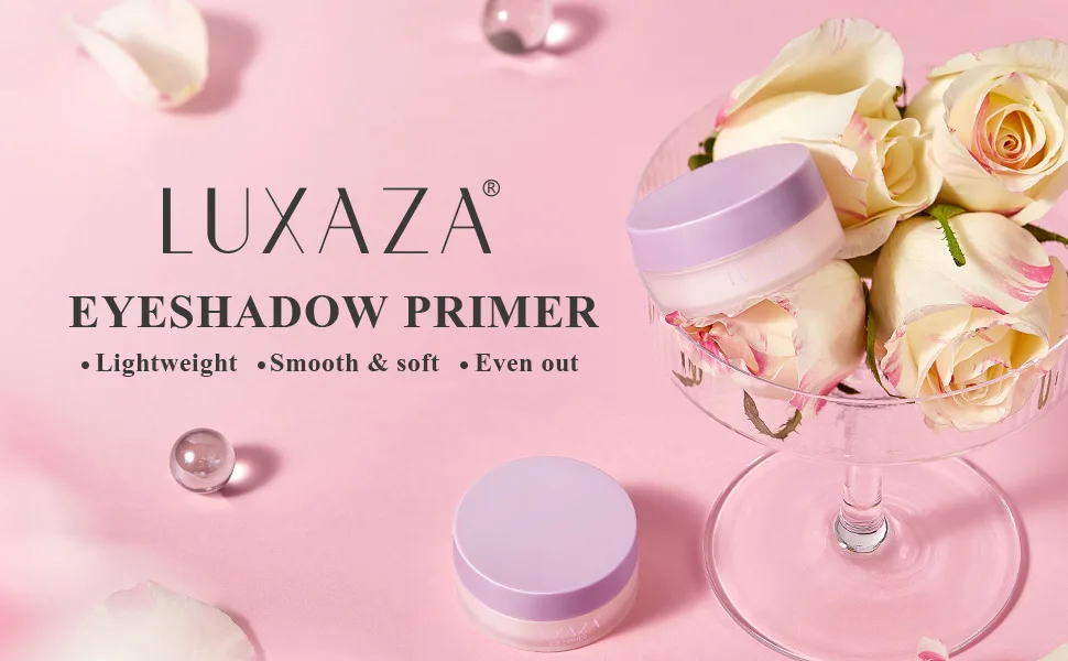 LUXAZA Eyeshadow Primer Eye primer&Eyeliner Primer Cream Matte Eye Shadow Primer On Base.Makeup Looks - Lasts All Day-0.35 oz - Eyeshadow Primer
