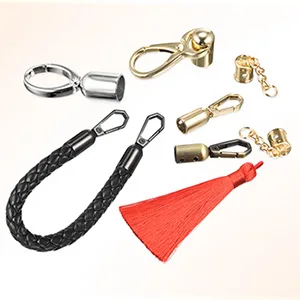 uxcell Cord End Cap  4Pcs 0.55/14mm End Cap Barrel Beads Terminators Cord Finding for Tassel Jewelry Making Bag Strap DIY  Gold Tone - bell buckle leather art crimp ends clamp crimps cords clasp connector