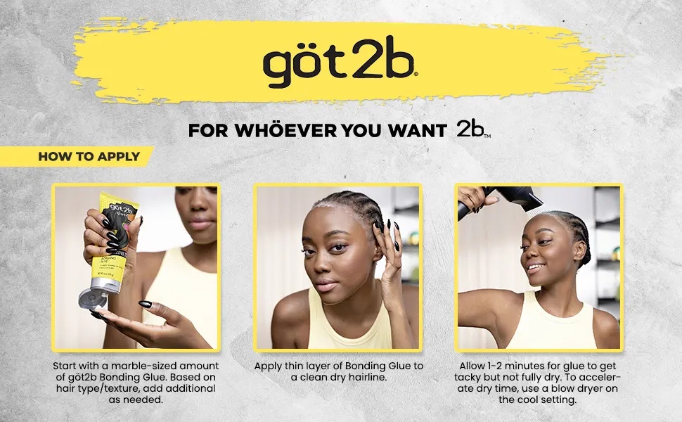 Got2B Glued Bonding Glue  6 oz - How to Apply Bonding Glue