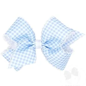 Wee Ones Girls' Easter print Grosgrain Bow on a WeeStay No-Slip Hair Clip  Bunny  Medium - Easter 2023