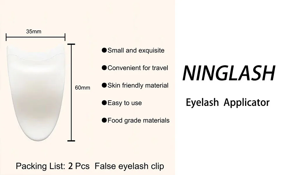 2 PCS Lash Clip Lashes Buddy False Eyelash Applicator Tool Eye Makeup Tools Eyelashes Clip More Convenient to Wear Lashes - product information 8