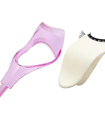 Lashes Buddy Eye Lash Mascara Guard Applicator Makeup Cosmetic Eyelash Tool  False Eyelash Applicator Tool Lash Clip Tweezers Eye Makeup Tools More Convenient to Wear Lashes - product information 4