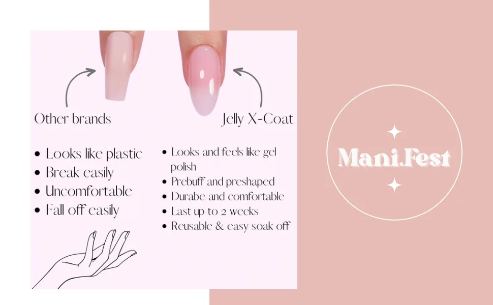 4th Command- Glazed Donut Nails Chrome Hailey Bieber Trend Handmade Press On Nails Almond Shape | 30-piece nail kit 30 Piece Nail Kit - mani 3