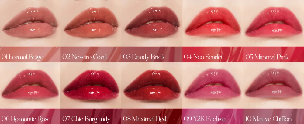 I'M MEME Lip Gloss - Lip Silhouette Gloss Tint - Highly-pigmented  Moisturizing  Light-weight  Glossy Finish  08 Maximal Red  4g - lip silhouette