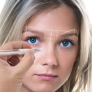TEONEI Eyebrow microblading Marker Pen Skin Marker Pen Eyebrow Permanent Makeup Position Mapping Mark Tools - product information 5