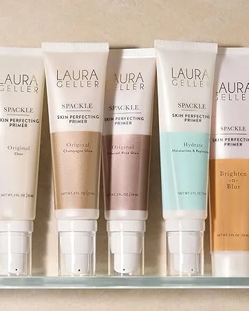 LAURA GELLER NEW YORK Make It A Double Dual-Ended Eyeshadow - Chardonnay - Cream Eyeshadow Stick + Matching Powder Eyeshadow - Crease-Proof & Smudge-Proof - Spackle Assortment Shot