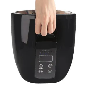 90W Professional Wireless Cordless Rechargeable UV LED Nail Lamp Nail Lamp Gel Nail Curing Dryer Light for Nails with 45 Beads 4 Timer Setting LCD Display Nail Polish Machine (Black) - Curing Dryer