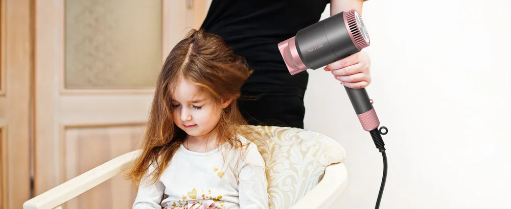 Wavytalk Hair Dryer with Diffuser  Ceramic Ionic Blow Dryer for Fast Drying and Damage Free Hair  Lightweight and Compact Hair Dryer Rose. Pink - hair straightener