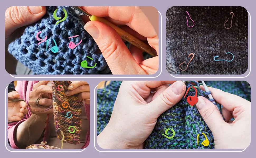 185PCS Stitch Markers  Knitting Crochet Markers with Plastic Box  Stitch Marker Ring Colorful for Sewing Knitting DIY Handmade Crafts - Stitch Markers