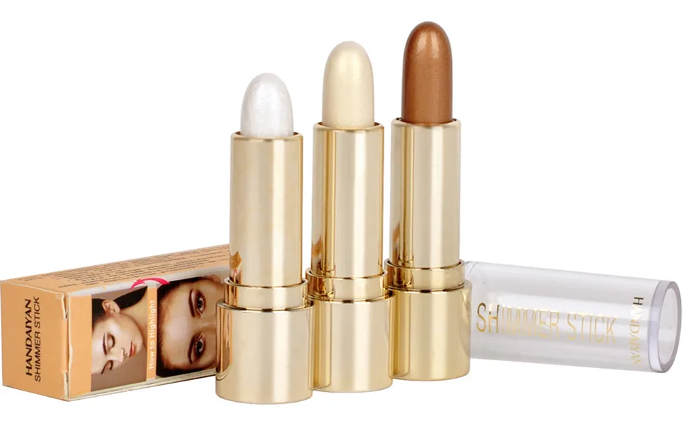 Contour Highlighter Stick Bronzer Shimmer Stick Long-lasting Waterproof Face Glitter Highlighter Makeup Stick (1 White) - product information 5