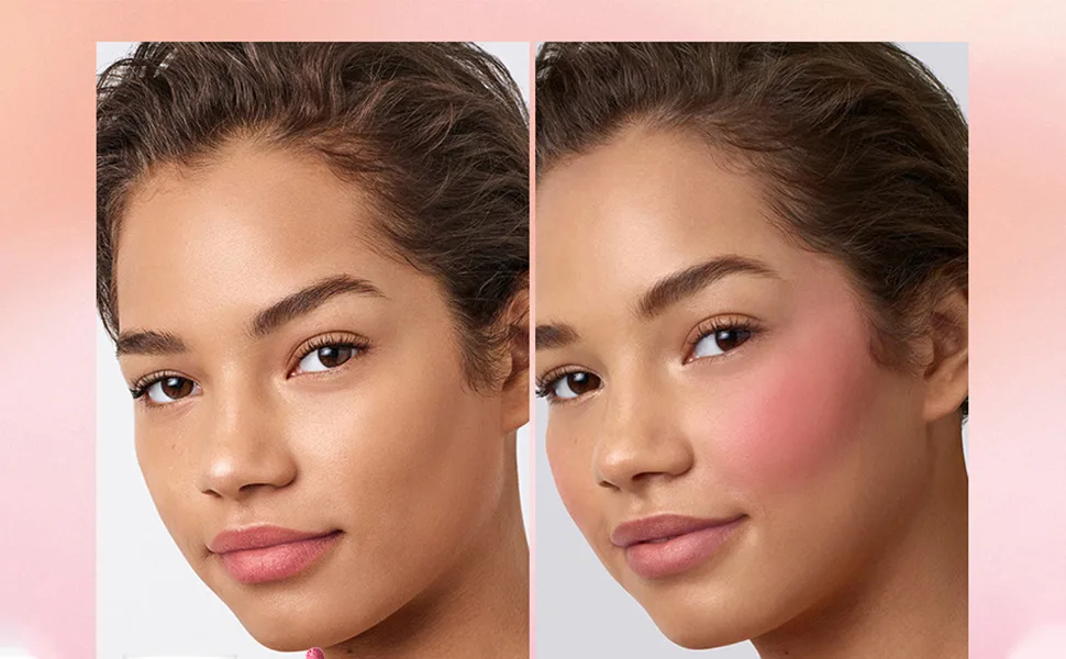 Liquid Cream Blush for Cheeks Natural-Looking Breathable Feel Long-Wearing Dewy Finish Blush Stick for Cheek Create Advanced Makeup (02 Flamingo) - product information 3