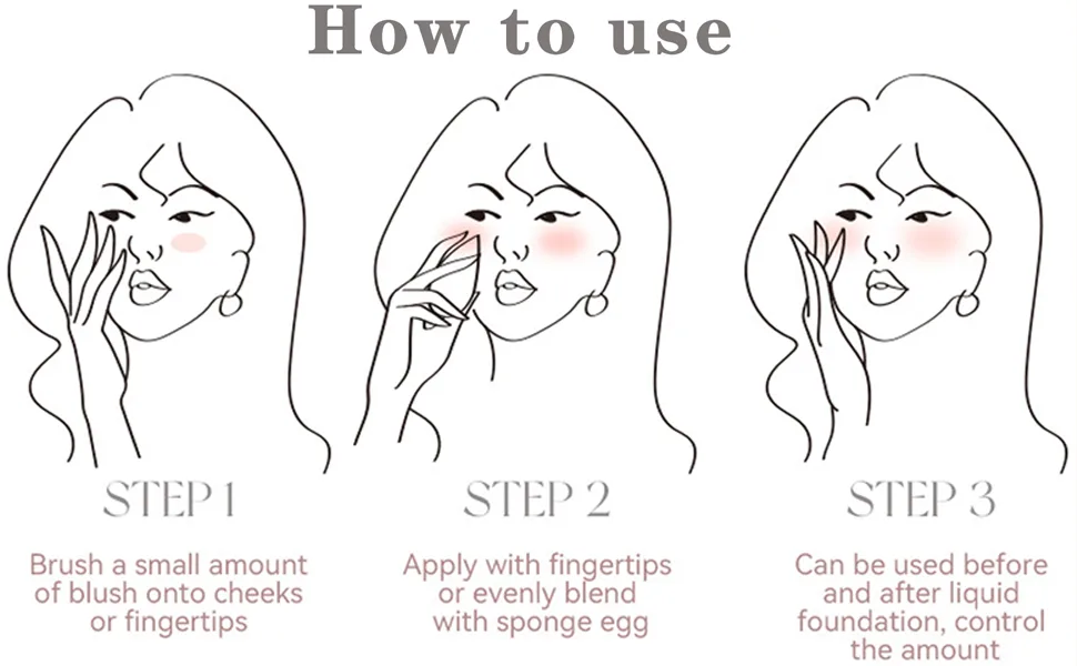 Liquid Cream Blush for Cheeks Natural-Looking Breathable Feel Long-Wearing Dewy Finish Blush Stick for Cheek Create Advanced Makeup (02 Flamingo) - product information 5