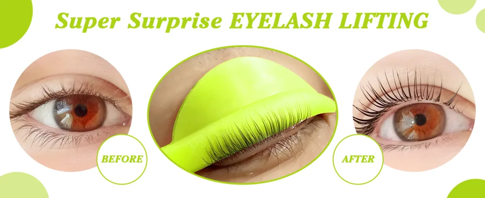 Libeauty Eyelash Lift Shield Lash Perm Pads 10 Pcs Reusable Eyelash Perming Curler Lower Eyelash Pads Lifting Rods Green Lash Lift Rods - lash perm pads