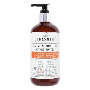 CURLSMITH - Essential Moisture Conditioner  Lightweight Frizz Control for Wavy  Curly and Coily Hair  Vegan (12 fl.oz) - Curlsmith Essential moisture conditioner
