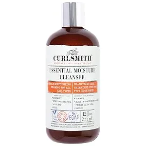 CURLSMITH - Essential Moisture Cleanser  Gentle Nourishing Shampoo for Wavy  Curly and Coily Hair  Vegan (12 fl.oz) - curlsmith essential moisture cleanser shampoo for curly hair
