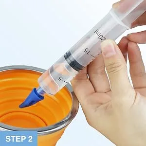 TopQuaFocus Ear Wax Removal Ear Cleaning Kit Cleaner Irrigation Flusher Tool Good Silicone Nozzle Reusable Household Universal Cleaning Kit - product information 5