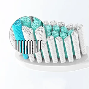 8Pcs Toothbrush Replacement Heads Compatible with Philips Sonicare Electric Toothbrushes Snap-on Handles (Black) - Replacement Toothbrush Heads Compatible with Philips Sonicare