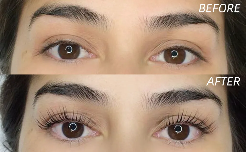 2 in 1 Brow Lamination Lash Lift Kit | Instant Fuller Eyebrows | Professional Eyelash Perm Kit with Silicone Shields | Semi-Permanent Lifting Curling Perming | Salon Result lasts 8 weeks - lash lift