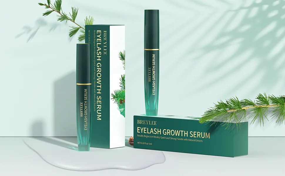 BREYLEE Eyelash Growth Solution Gold - Fuller & Longer Looking Eyelashes  Lash Enhancing Serum for Natural Lashes or Lash Extensions & Brows  Vegan & Cruelty-Free (3ML/ 0.1 Fl. Oz) - product information 1