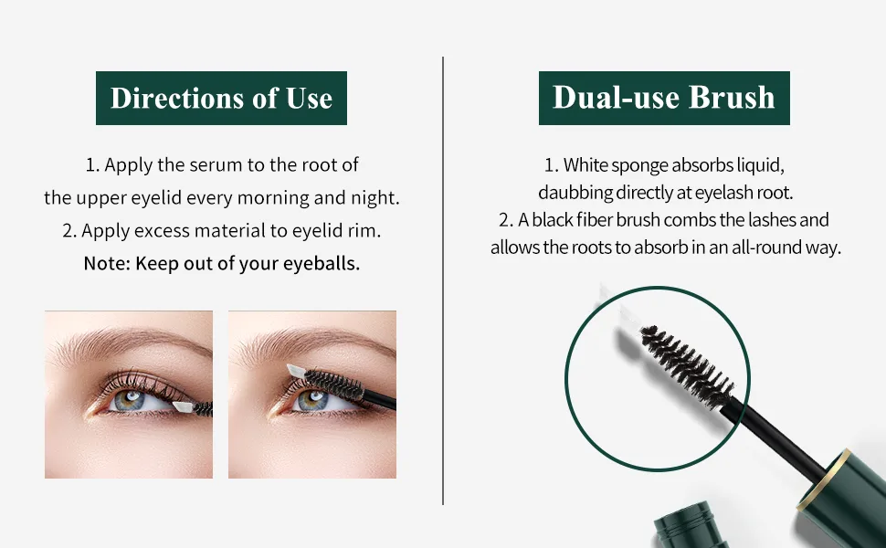 BREYLEE Eyelash Growth Solution Gold - Fuller & Longer Looking Eyelashes  Lash Enhancing Serum for Natural Lashes or Lash Extensions & Brows  Vegan & Cruelty-Free (3ML/ 0.1 Fl. Oz) - product information 2