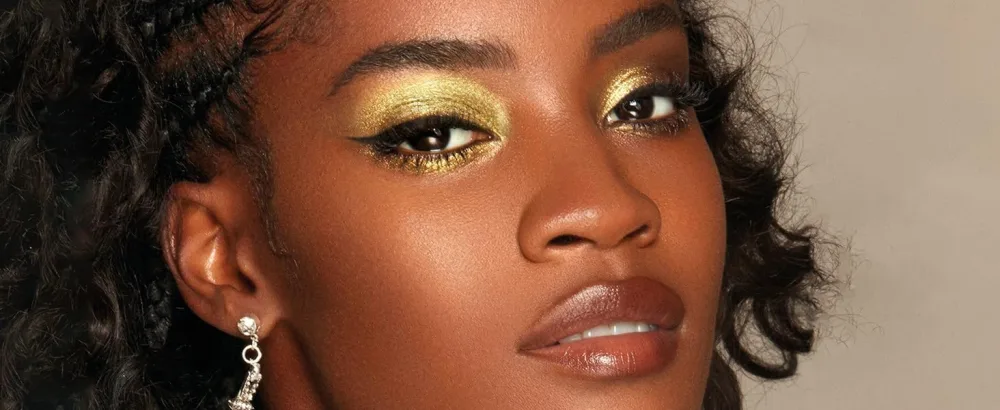 Junhe Chameleon Metallic Liquid Eyeshadow Eye Shadow Long Lasting and Pigmented Sparkling &Shimmer Eyes Makeup One-Swipe Coverage 0.10 Floz (103 EMBER) - Dark gold Liquid eyeshadow