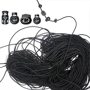 ZUSHALLMY 48pcs Upgraded Plastic Cord Lock  Cord Locks - Draw String Clip with Spring Toggle Stoppers Buttons for Drawstrings  Shoelaces  Paracord - DRAWSTRING
