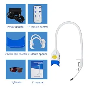 Teeth Whitening Light  Teeth LED Whitening Lamp Bleaching with Remote Control Blue/Red/Purple Light 3 Colors (US Warehouse) - Product