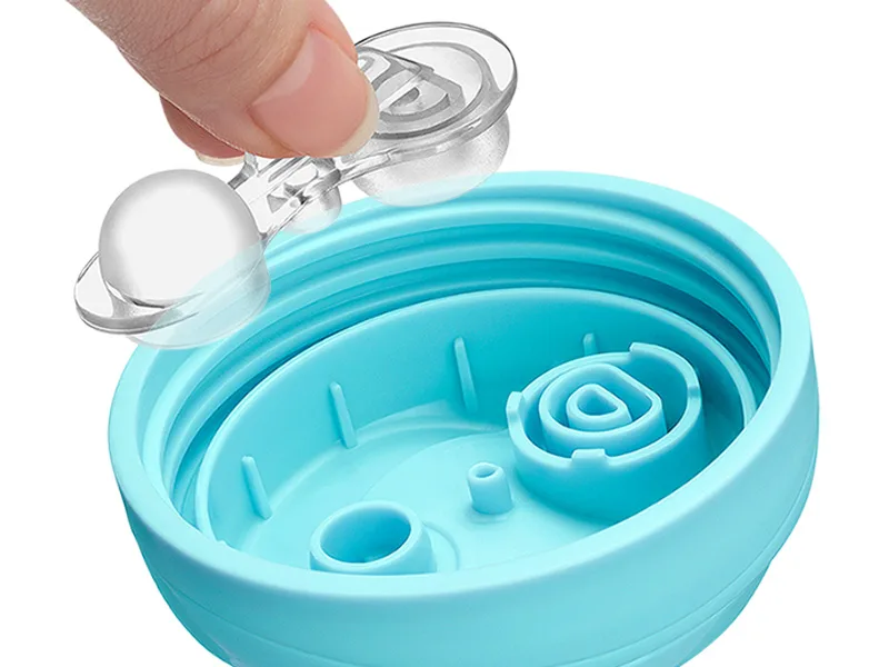 Chicco Insulated Rim Spout Trainer Spill-Free Baby Sippy Cup 9oz Pink/Teal/Purple Ombre 12m+ (2pk) - Mod 3 valve