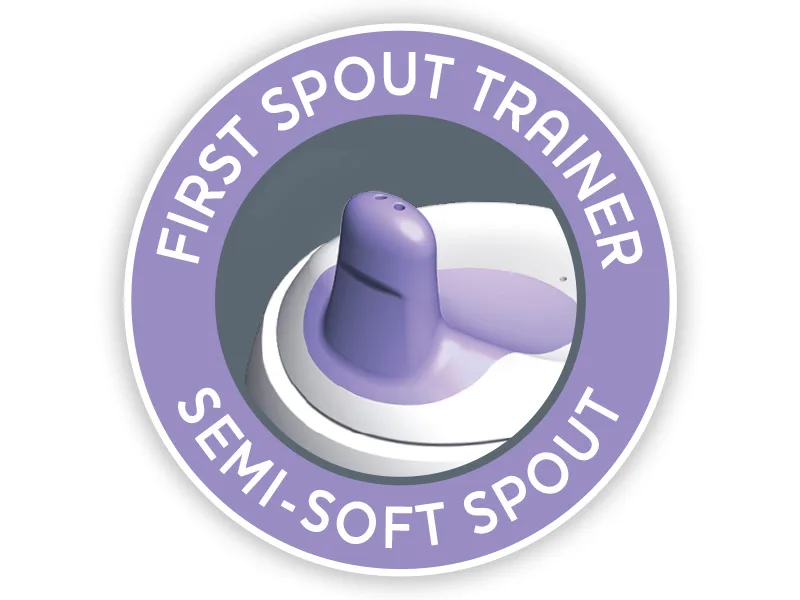 Chicco Semi-soft Spout Trainer Spill-Free Sippy Cup 7oz. Blue 6m+ - Semi-Soft