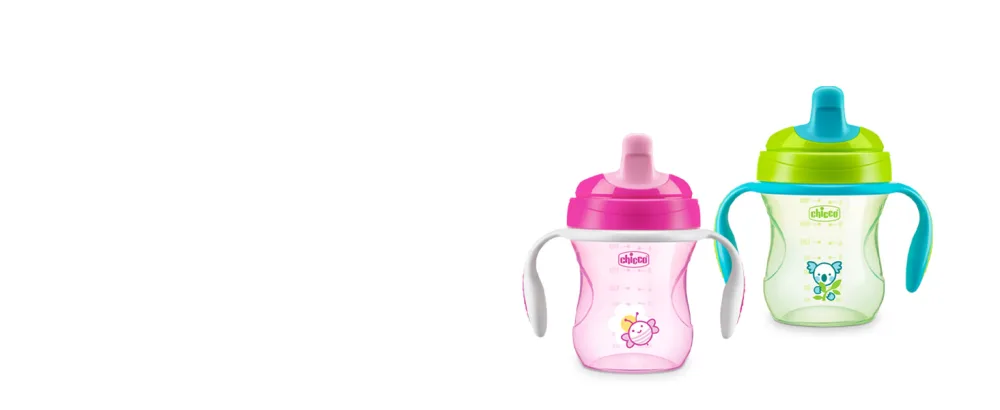 Chicco Semi-soft Spout Trainer Spill-Free Sippy Cup 7oz. Blue 6m+ - semi-soft spout