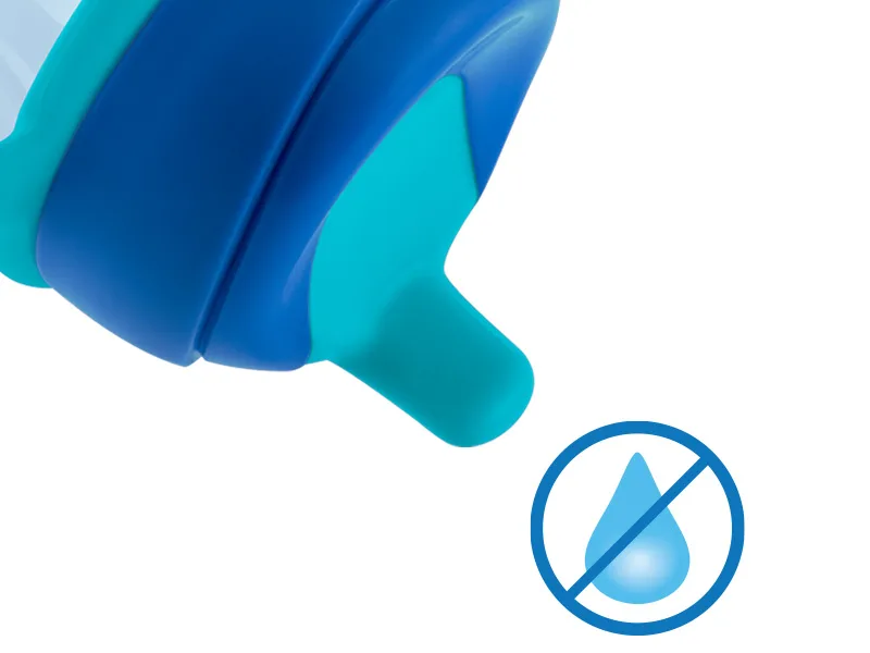 Chicco Semi-soft Spout Trainer Spill-Free Sippy Cup 7oz. Blue 6m+ - Spill-free