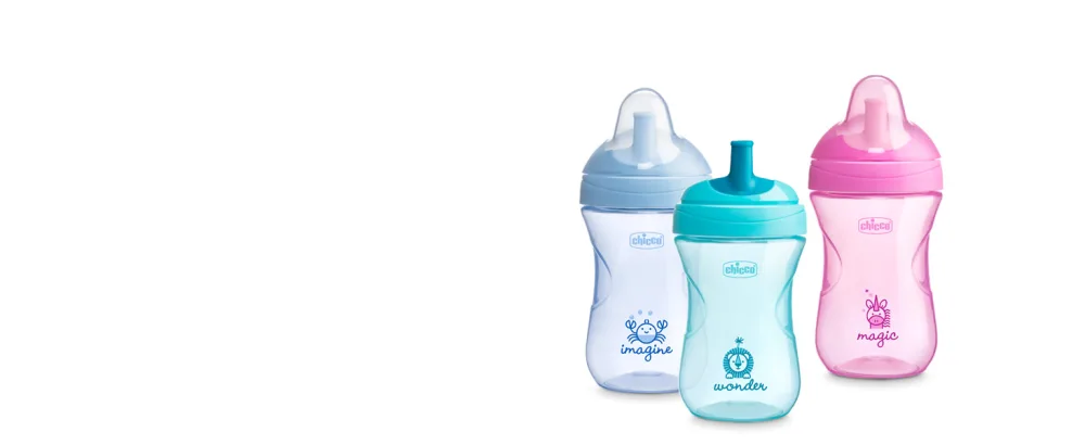 Chicco Semi-soft Spout Trainer Spill-Free Sippy Cup 7oz. Blue 6m+ - sport spout desktop
