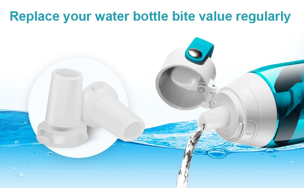 YUBIRD Straw Replacement for Brita Water Bottle - 2 PCS Silicone Mouthpiece Replacement for Brita Water Bottle  Top Replacement Cap for Brita Water Bottle  Bite Valve Replacement Parts for Brita - bite valve replacement