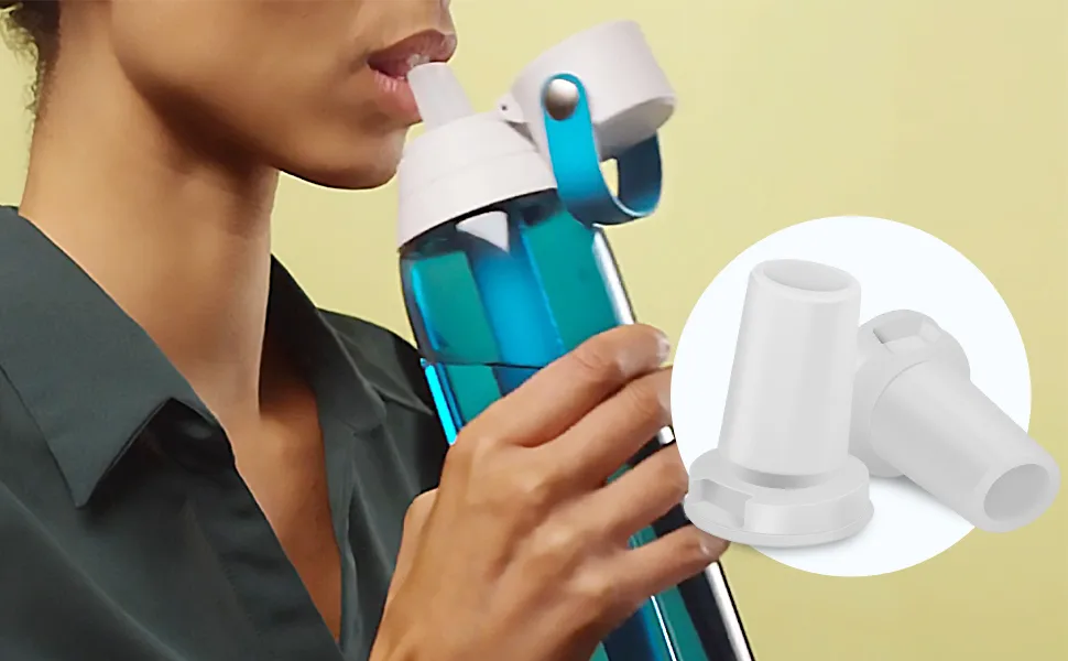 YUBIRD Straw Replacement for Brita Water Bottle - 2 PCS Silicone Mouthpiece Replacement for Brita Water Bottle  Top Replacement Cap for Brita Water Bottle  Bite Valve Replacement Parts for Brita - bite valve replacement