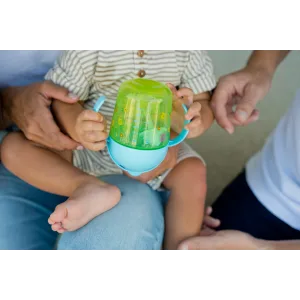 The First Years CoComelon Weighted Straw Cup   Bottle to Cup Transition Toddler Cups   7 Oz   6 Months and Up - image