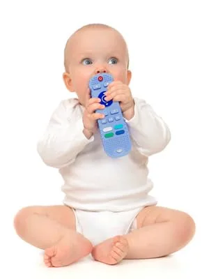2PCS Silicone Baby Teething Toys Remote Control  Remote Control & Game Controller Silicone Teething Toy for Babies 6-12 Months (Pink) - product information 2