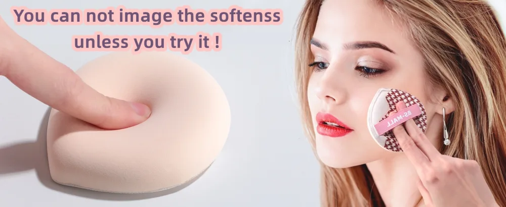 Foundation Puff BS-MALL 2 Pcs Soft Sponge Material Blender Sponges for Liquid  Cream  and Powder - product information 28