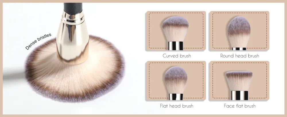 BS-MALL Makeup Brush Set 4 Pcs Premium Foundation Synthetic Powder Concealers Makeup Brushes Big Cosmetic Brushes - product information 27