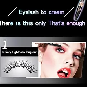 4D Silk Fiber Lash Mascara  Natural Waterproof Mascara Long Lasting  Lengthening and Thickening Eyelash  Smudge-Proof Mascara for Eye Makeup - Lengthening