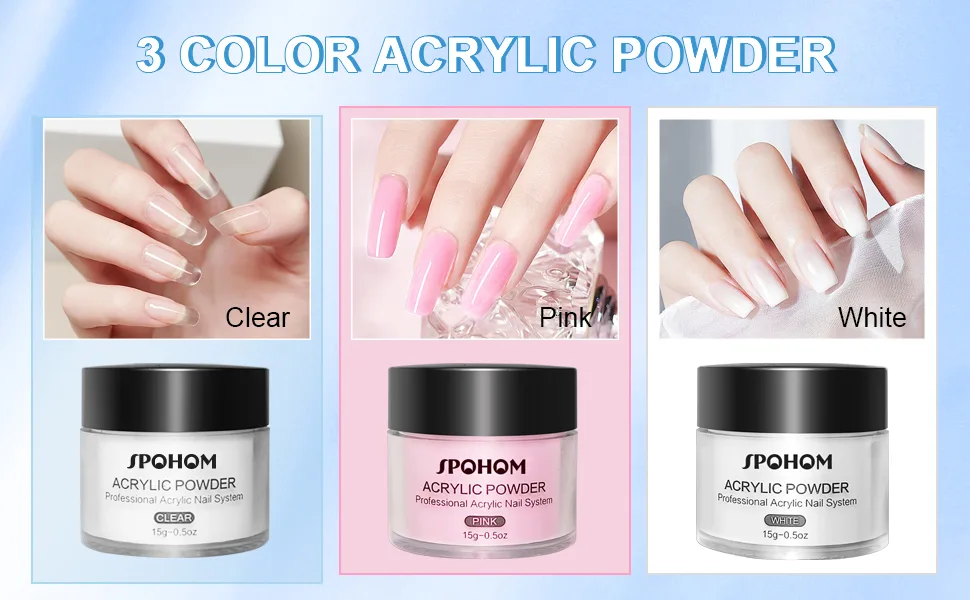 Practice Hand for Acrylic Nails Kit  Spohom Professional Nail Hand Practice Kit Full Set Flexible Movable Fake Nail Practice Hands Training Kits with 100pcs Nail Tips Never Fall Off for Nail Lovers Type A - practical handA+6