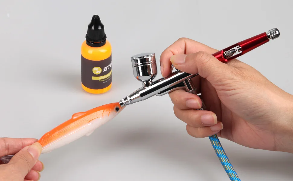 Airbrush Multi-Purpose Professional Kit with 2 Nozzle Sets (0.3 & 0.5mm Needles  Fluid Tips and Air Caps) Dual-Action Gravity Feed Air Brush Sets 20cc 40cc Cup Cutaway Handle - airbrush kit