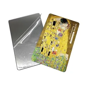 SILSTAR Professional Compact Card Mirror  Unbreakable Acrylic Makeup Mirror  Vanity Mirror for Wallet  Handheld Compact Pocket Mirror_Utagawa Hiroshige_Nihonbashi Bridge in Snowing 133 - peelitoff